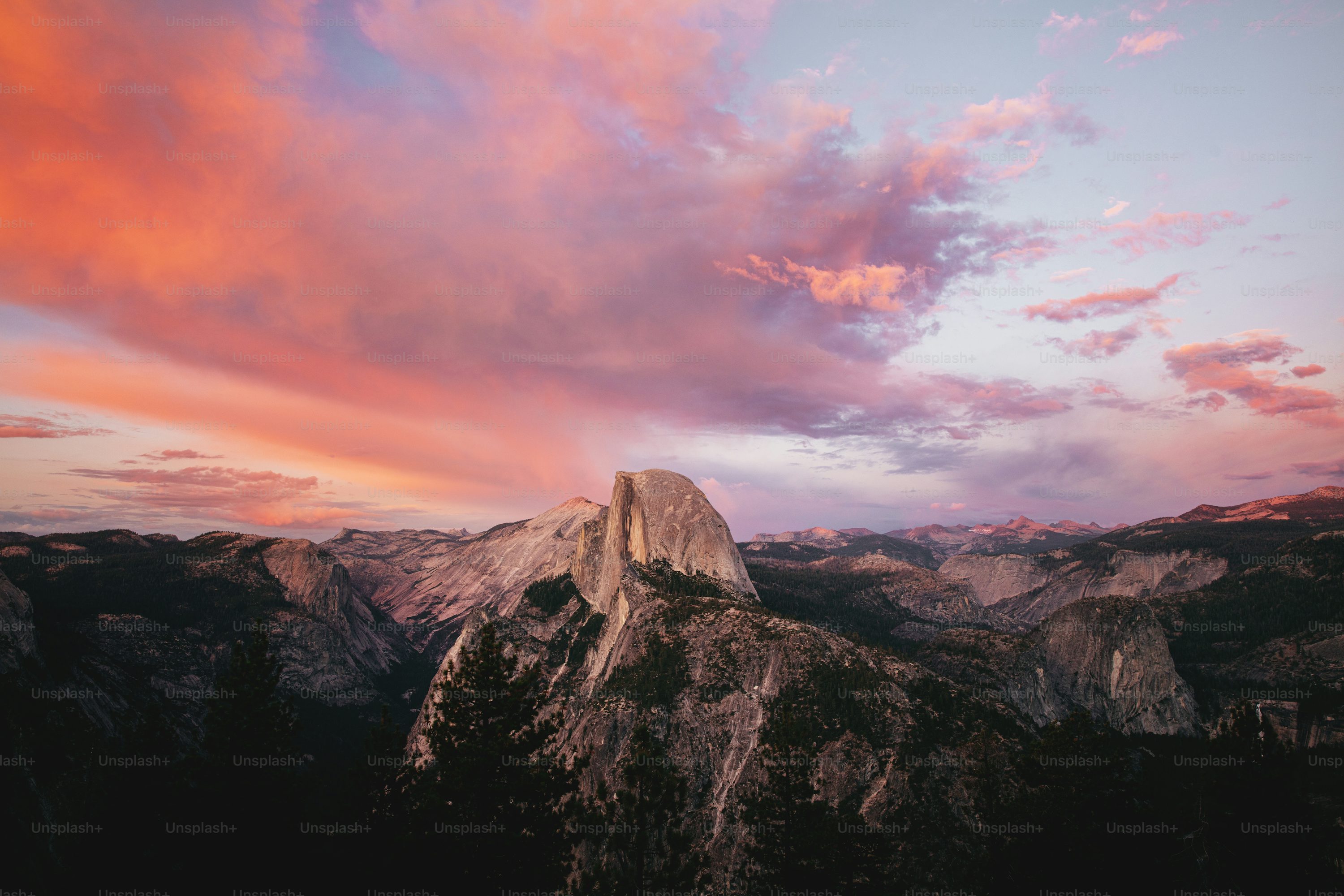 Yosemite Half Dome at Sunset