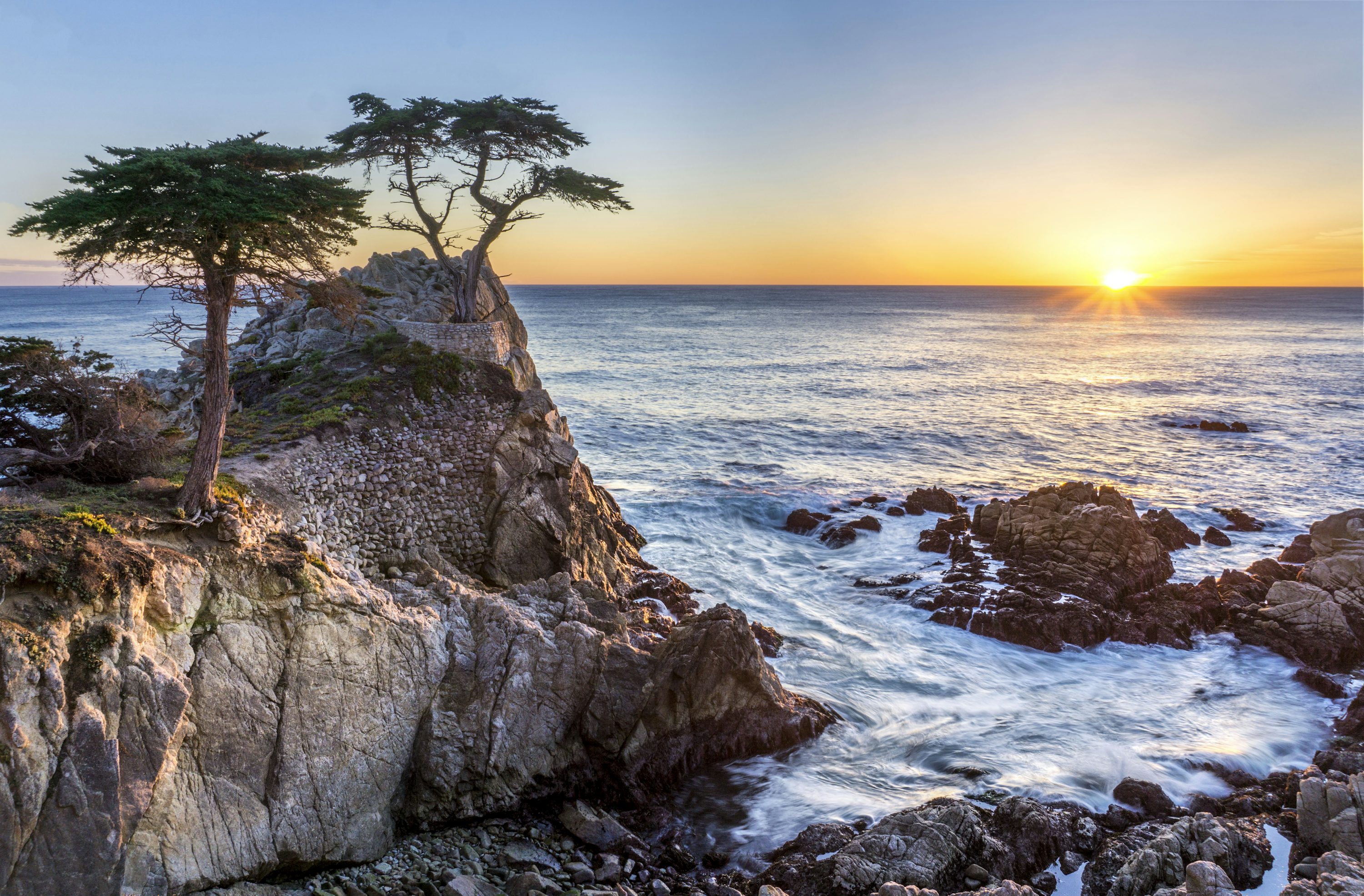 Pebble Beach Lone Cypress Sunset