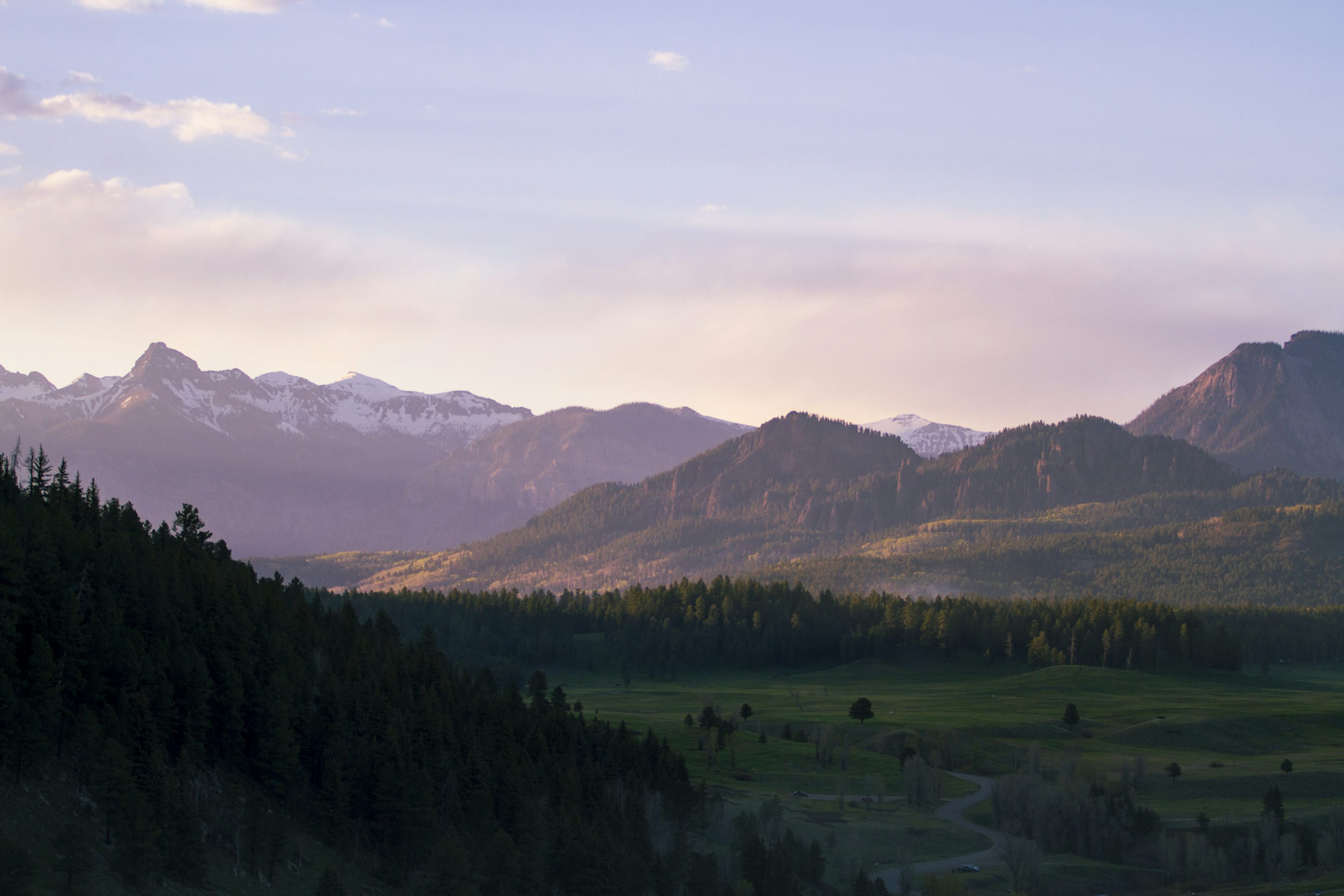 San Juan Mountains Valley Dusk