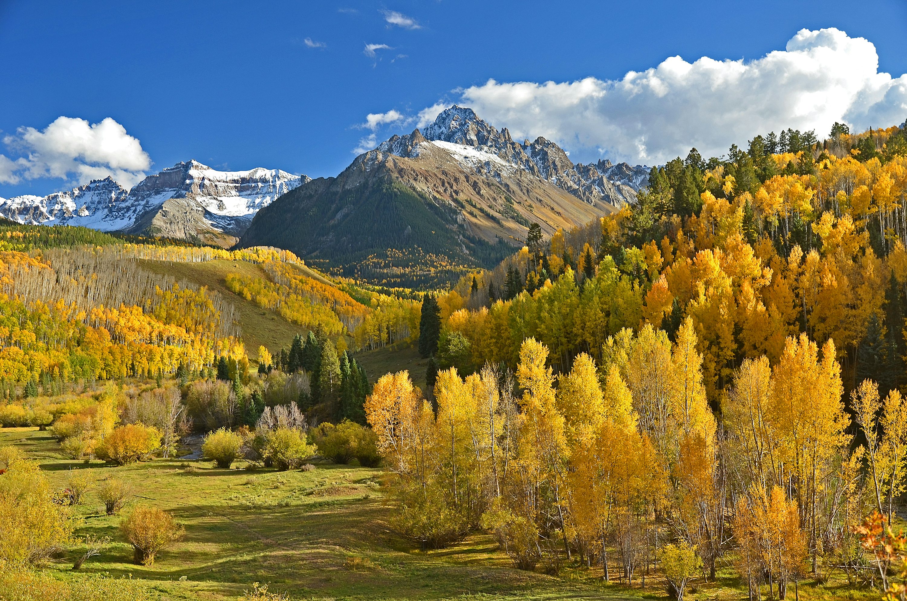 Ouray Fall Aspens Sneffels Range