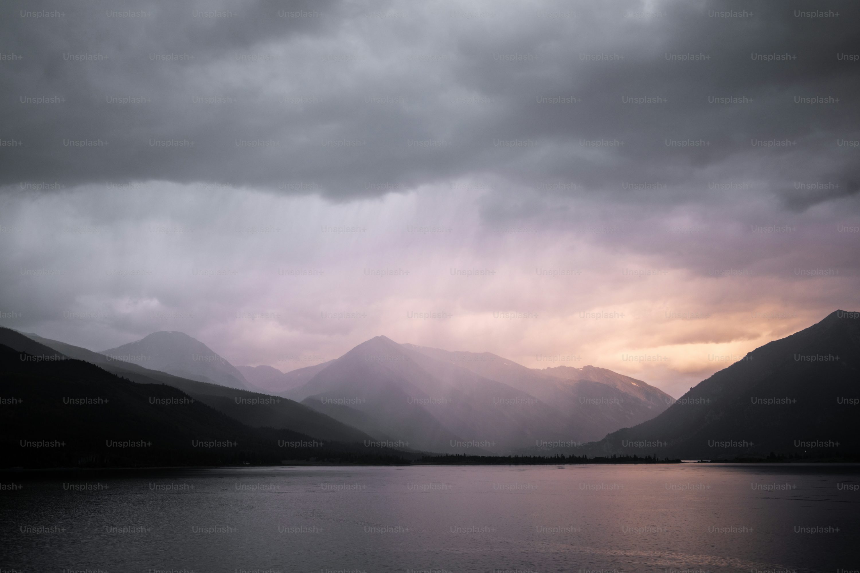 Twin Lakes Stormy Sunset